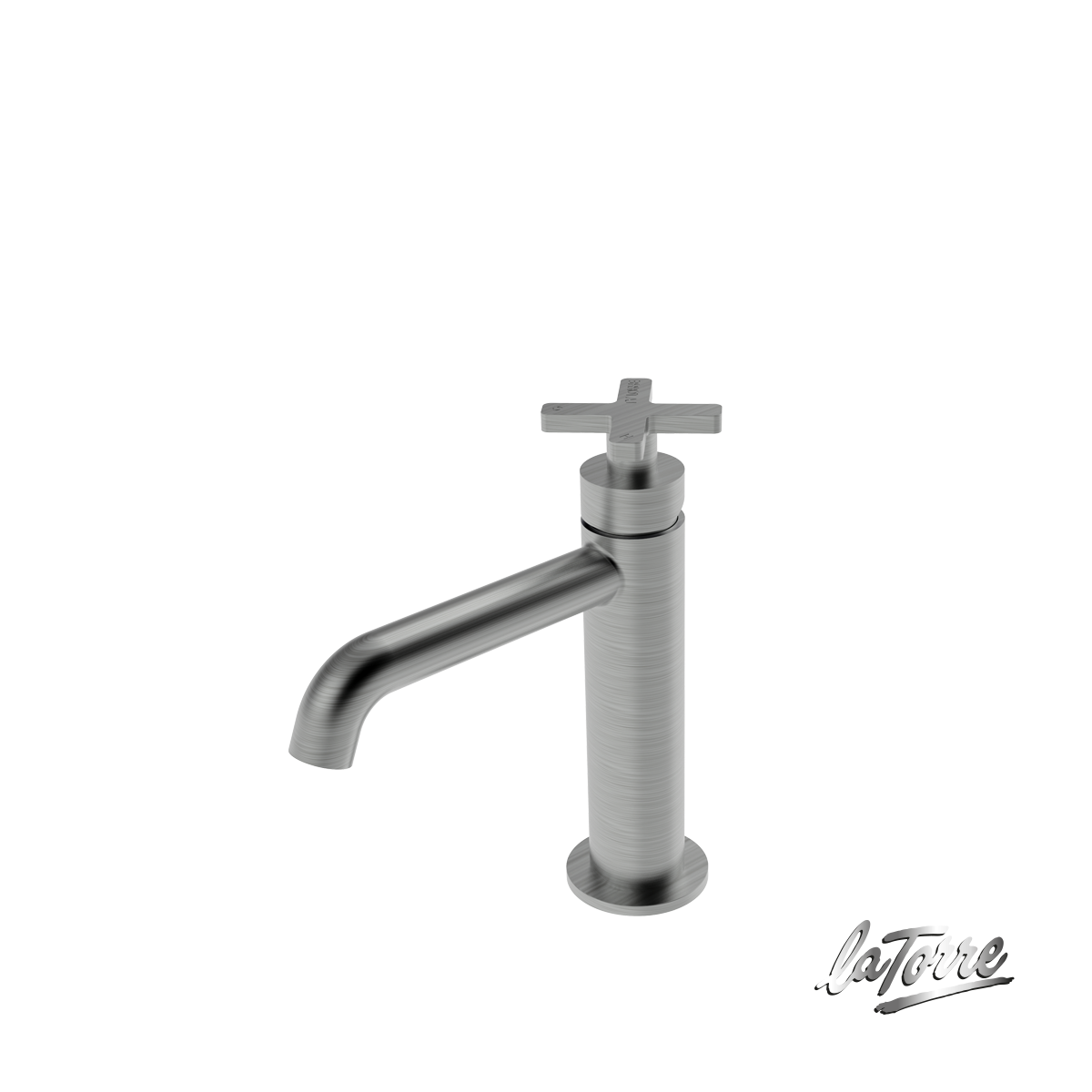 Μπαταρία Νιπτήρα με Βαλβίδα Clic-Clac Εlle Cross La Torre Inox