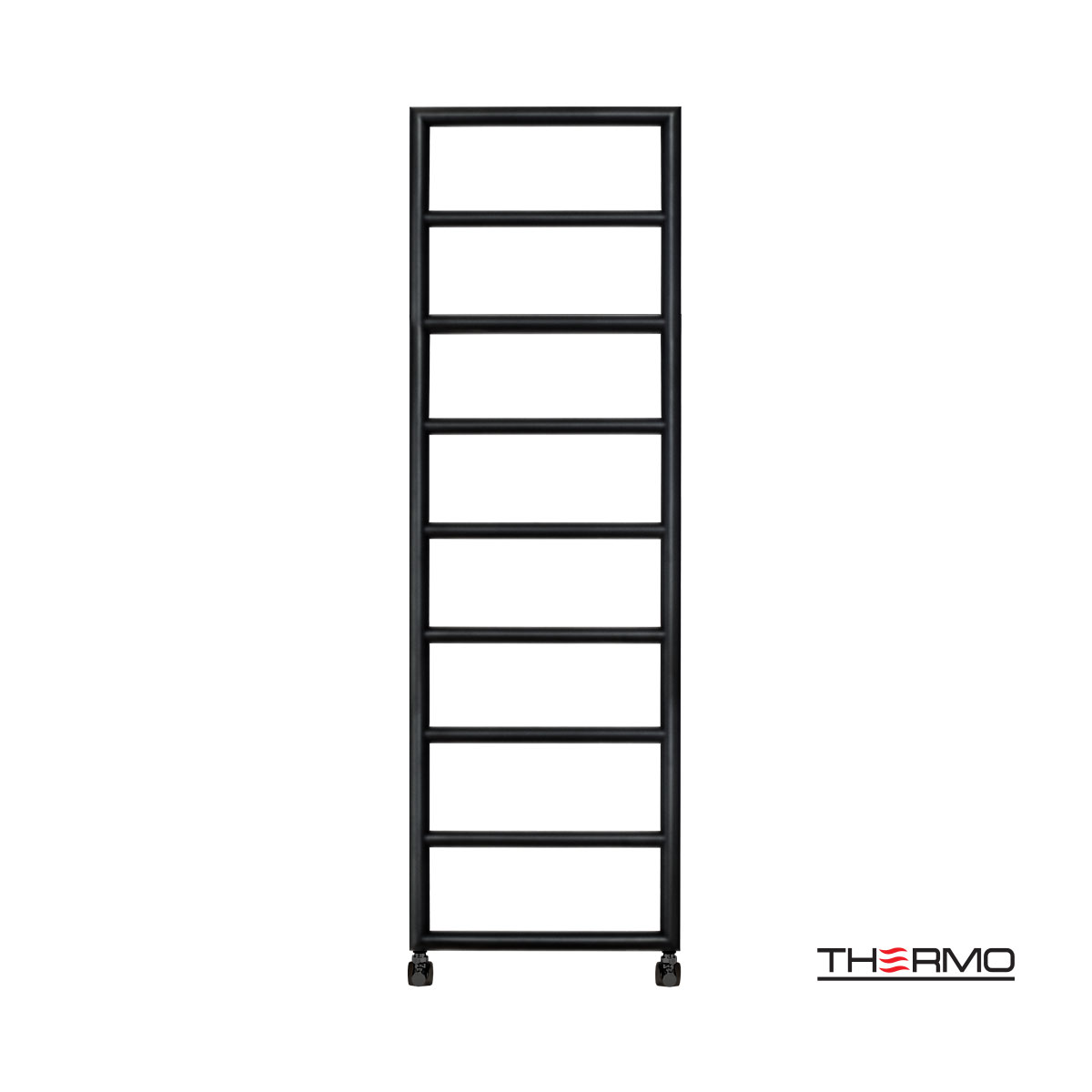 Θερμαινόμενη Πετσετοκρεμάστρα μπάνιου Inox TEMPO 150x50 Silk Black