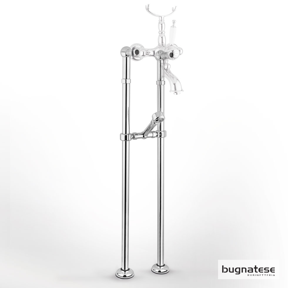 Πόδια (ζεύγος) για επιδαπέδιαΜπαταρία λουτρού Chrome