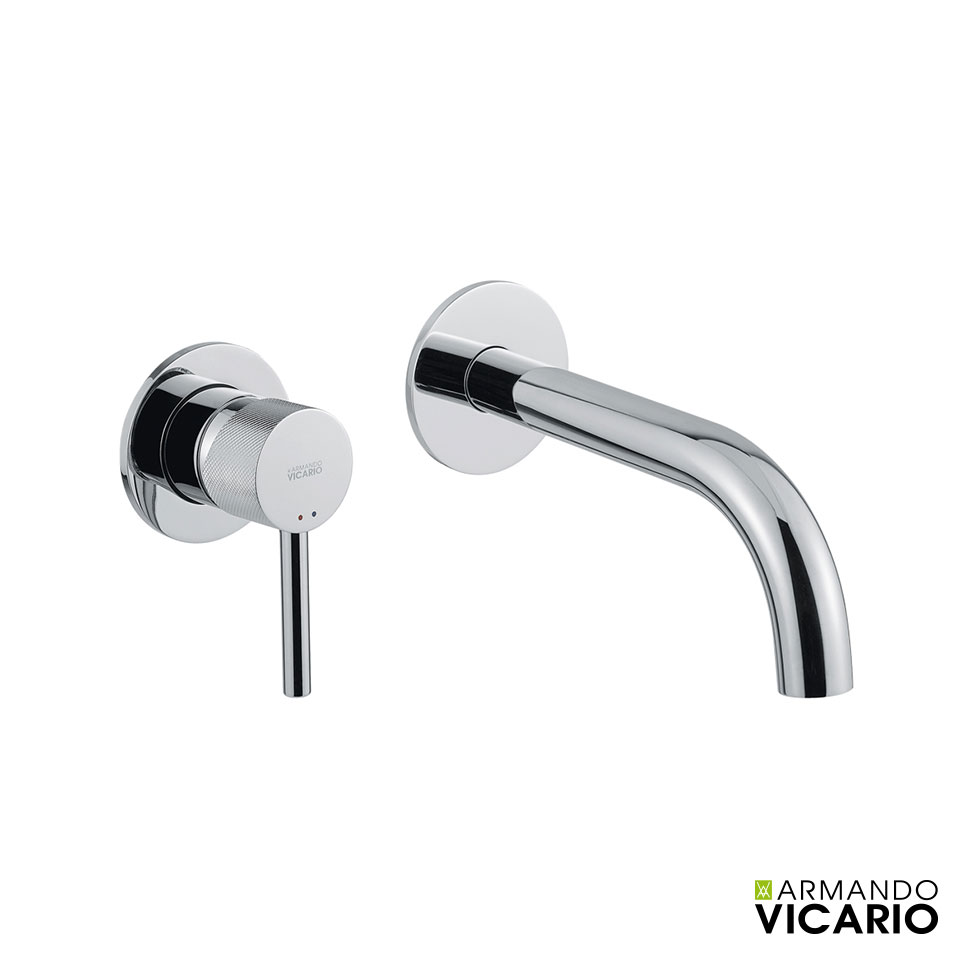 Μπαταρία Νιπτήρα Τοίχου industrial Vicario Chrome