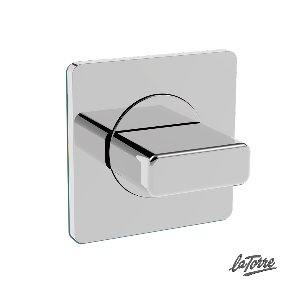 Εκτροπέας 3 εξόδων για εντοιχισμένο σύστημα ντουζιέρας, La Torre Profili Chrome