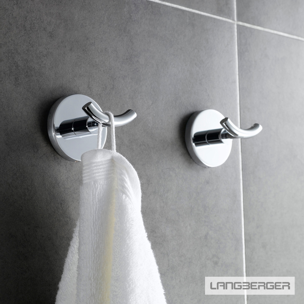 Άγκιστρο μπάνιου διπλό Langberger Chrome