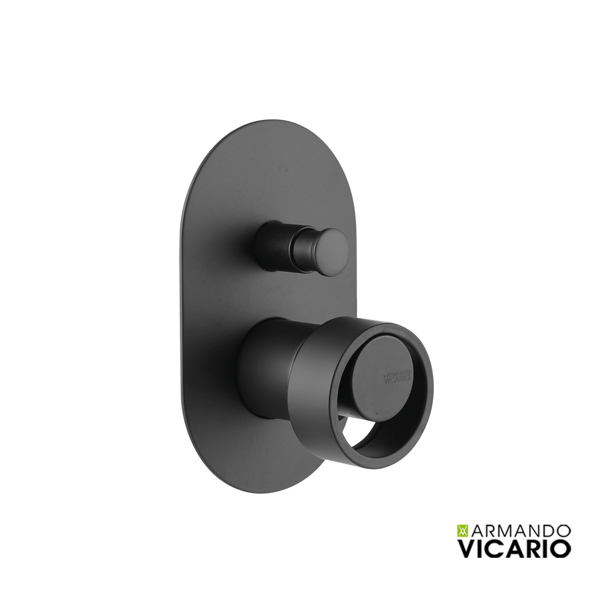 Μίκτης Εντοιχισμού 2 Εξόδων Halo Vicario Black Matt