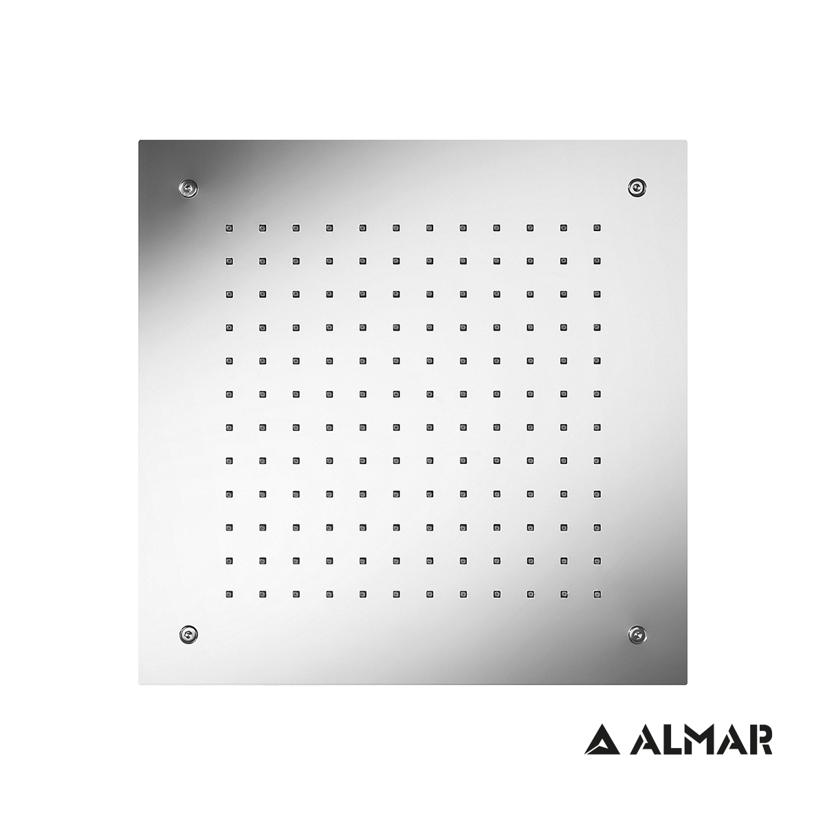 Κεφαλή Ντουζ Εντοιχισμού Οροφής Temptation 38x38, Almar Inox Chrome