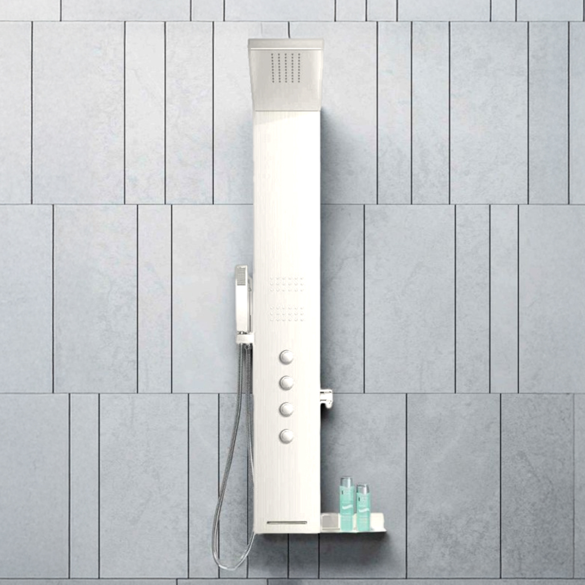 ΣΤΗΛΗ ΝΤΟΥΖ ΥΨΟΣ 140 εκ. ALUMINUM WHITE