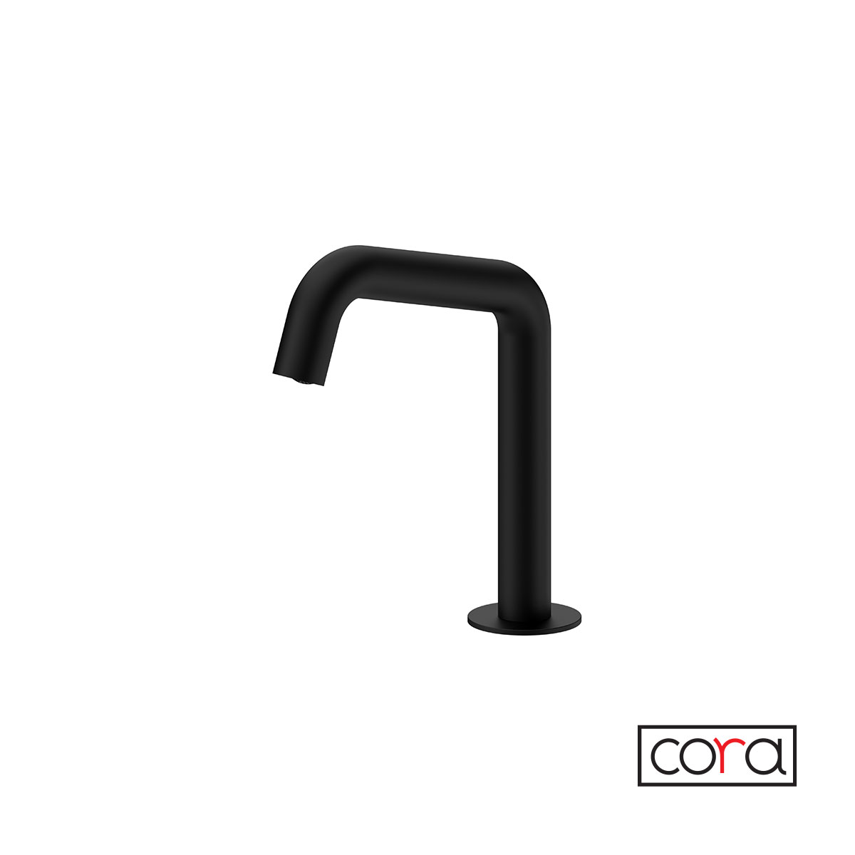 Μπαταρία Νιπτήρα Ηλεκτρονική Κρύο (Ρεύμα) Cora Black Matt