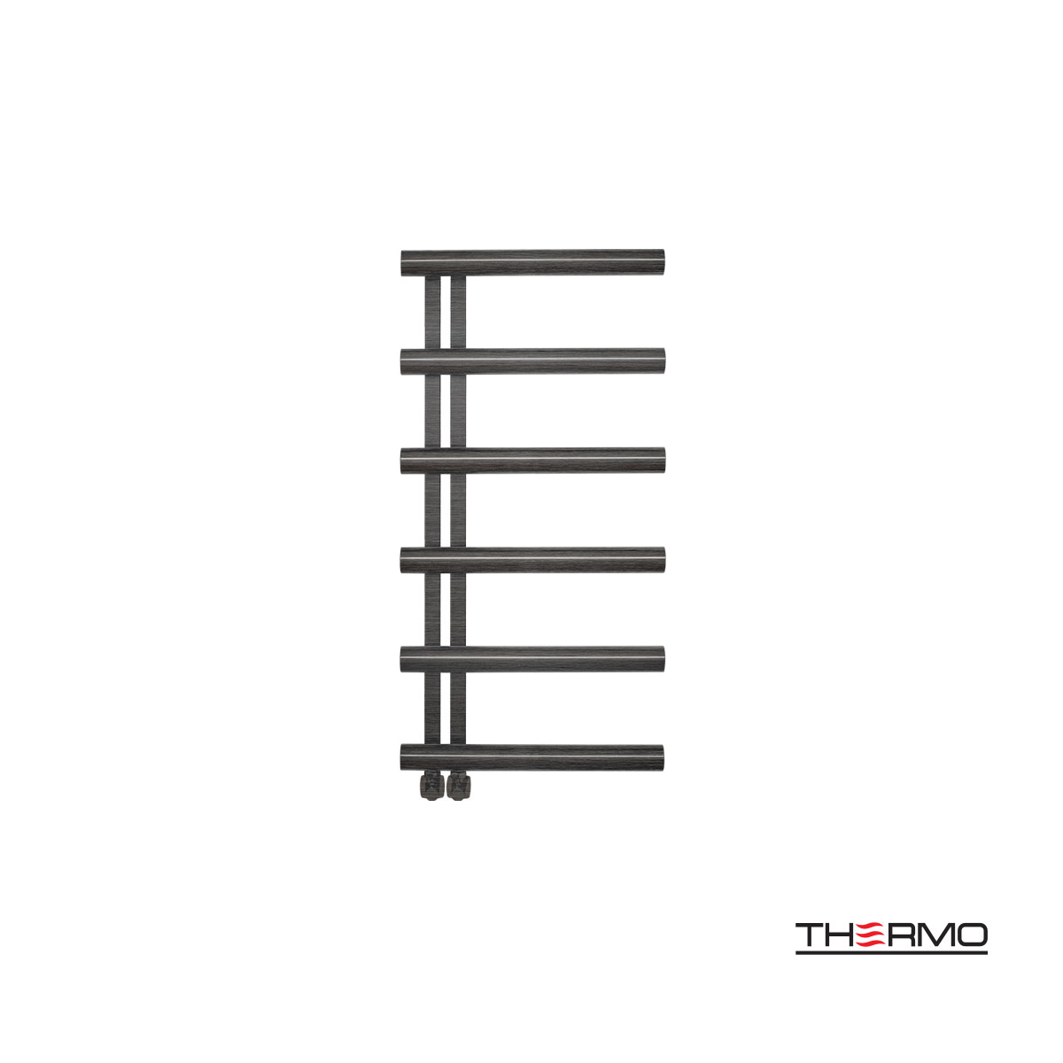 Θερμαινόμενη Πετσετοκρεμάστρα μπάνιου Inox ACCENT  100x50 Black Brushed PVD