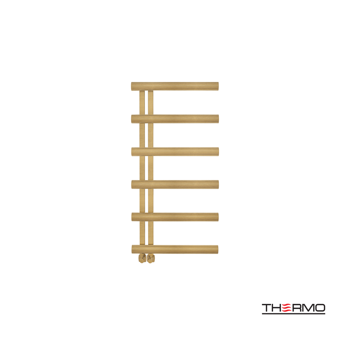 Θερμαινόμενη Πετσετοκρεμάστρα μπάνιου Inox ACCENT 100x50 Brushed Brass(Gold) PVD