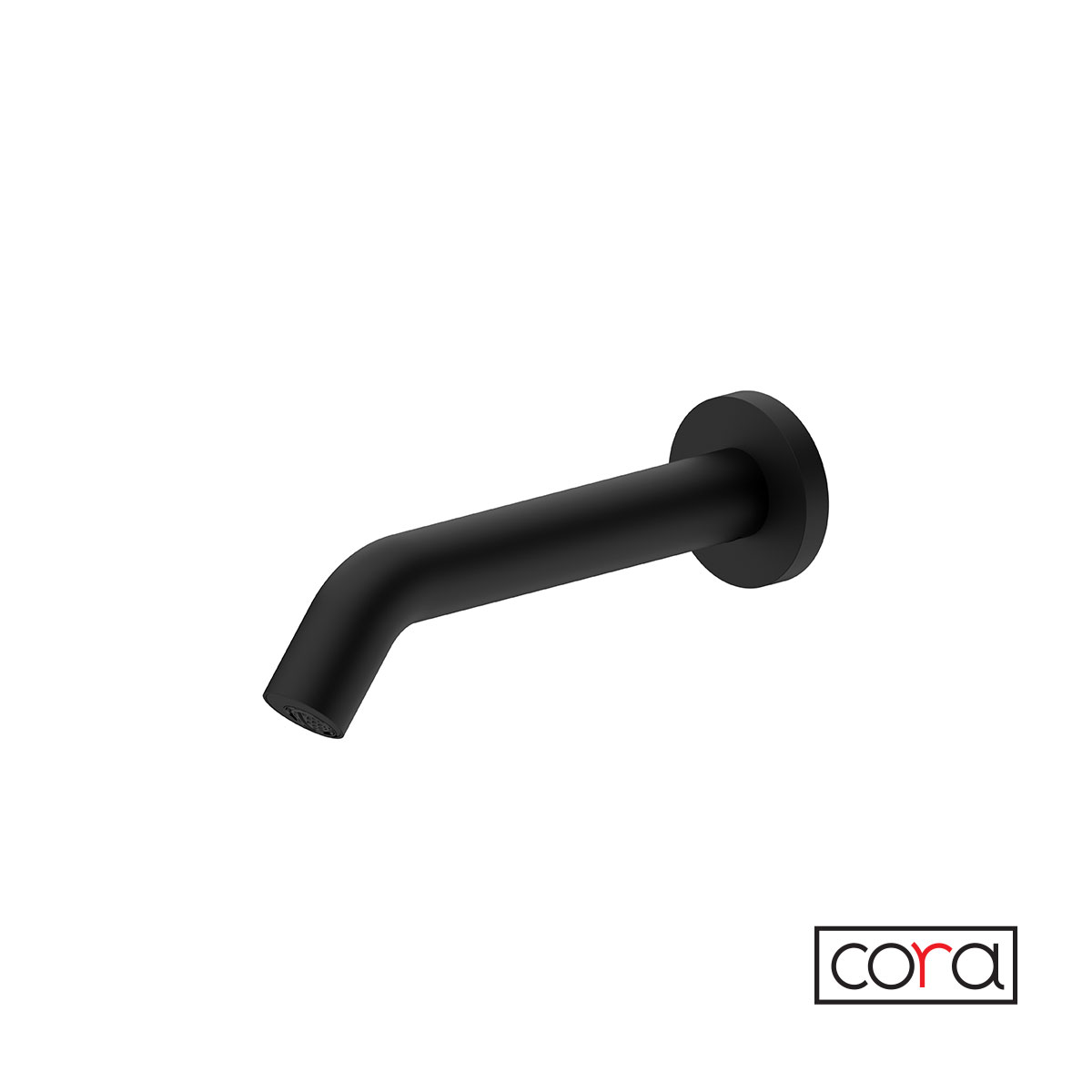 Μπαταρία Νιπτήρα Τοίχου Ηλεκτρονική Κρύο (Ρεύμα) Cora Black Matt