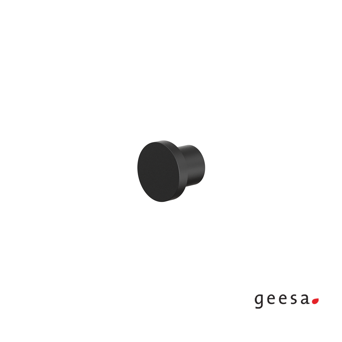 Άγκιστρο μπάνιου μονό 2εκ. Φ25 OPAL Geesa Black Matt