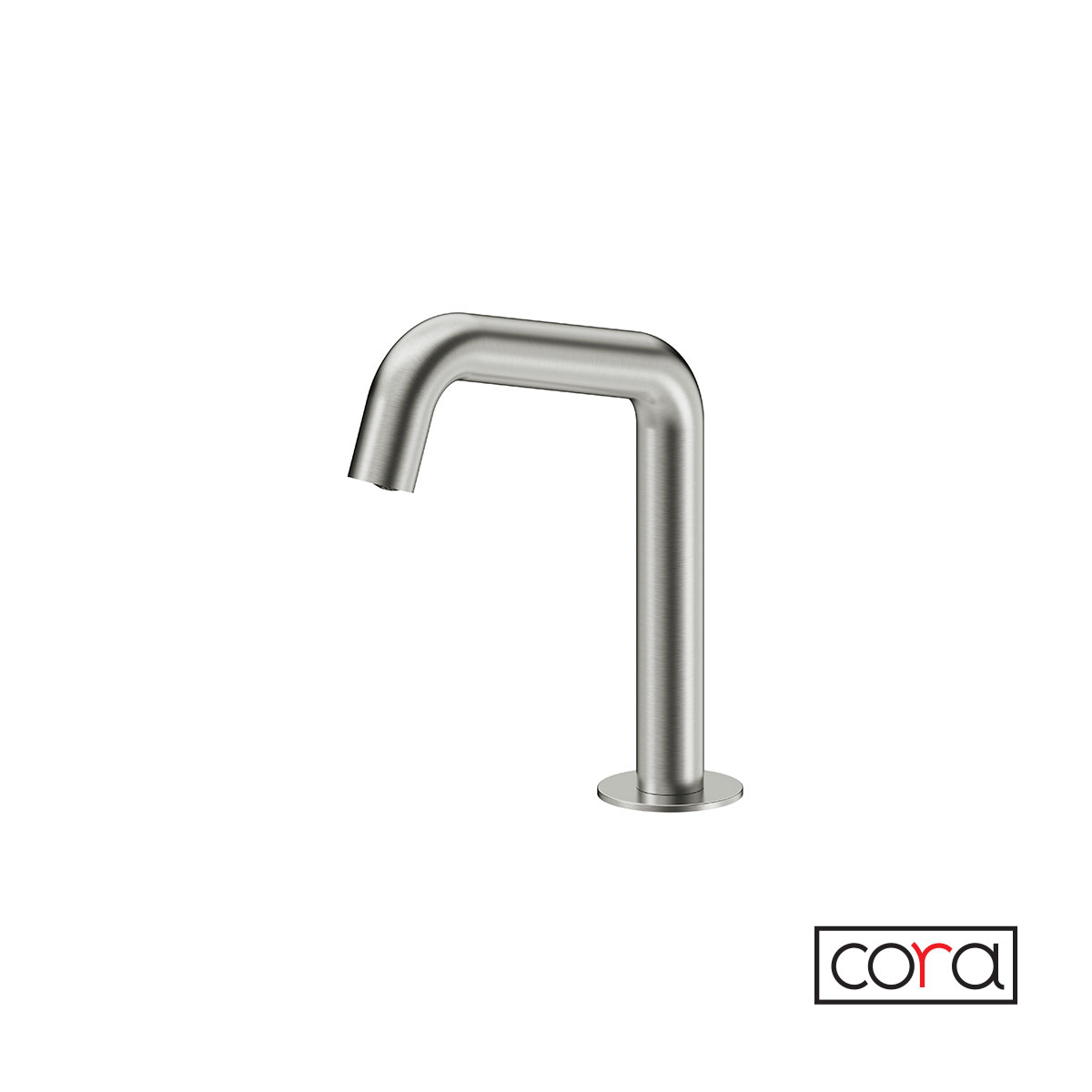 Μπαταρία Νιπτήρα Ηλεκτρονική Κρύο (Ρεύμα) Cora Inox Brushed