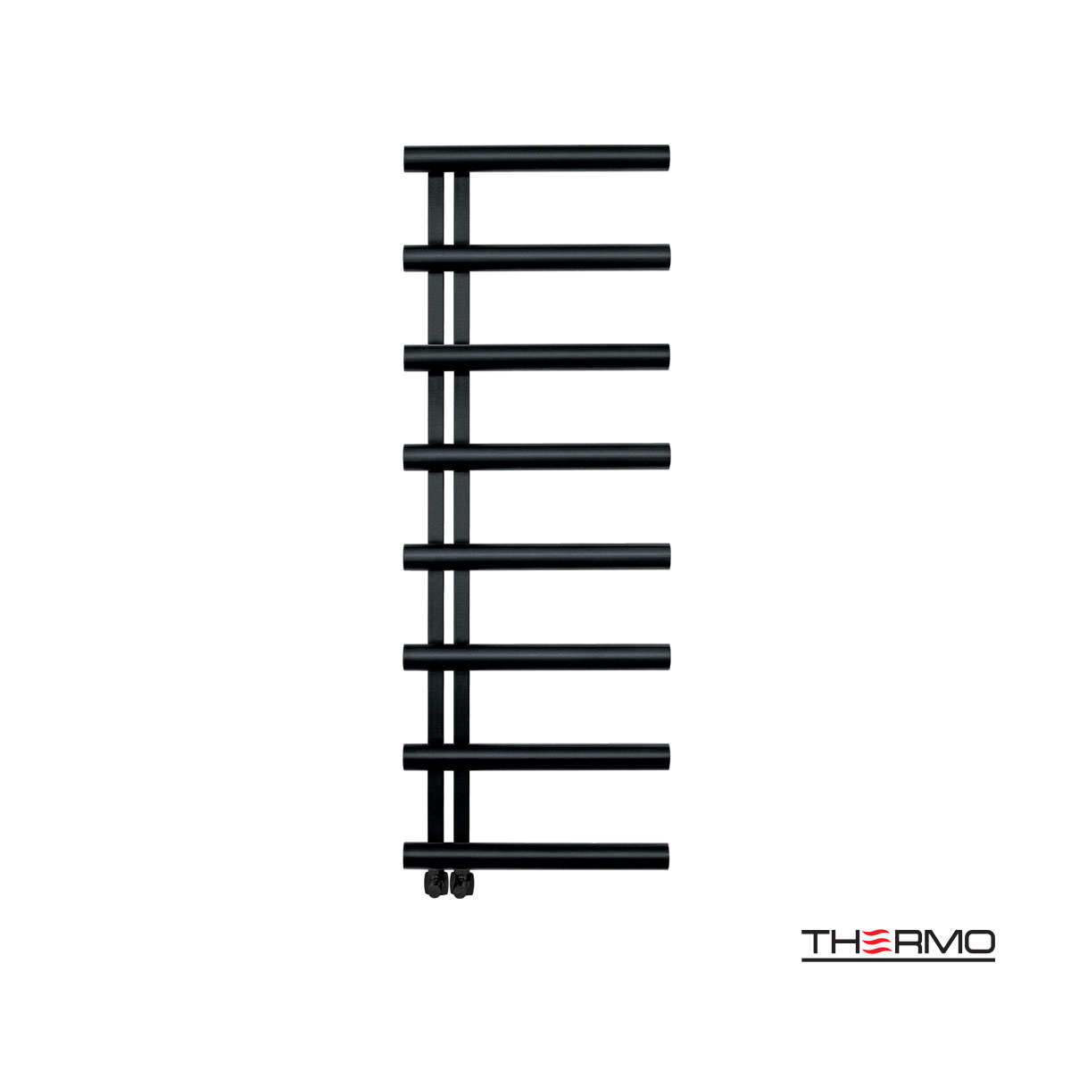 Θερμαινόμενη Πετσετοκρεμάστρα μπάνιου Inox ACCENT 138x50 Silk Black