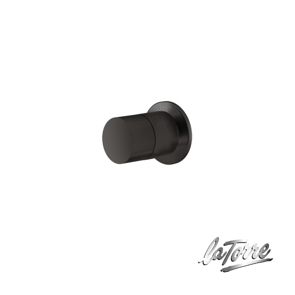 Εκτροπέας 3 εξόδων για εντοιχισμένο σύστημα ντουζιέρας, Elle316 La Torre PVD Black Brushed