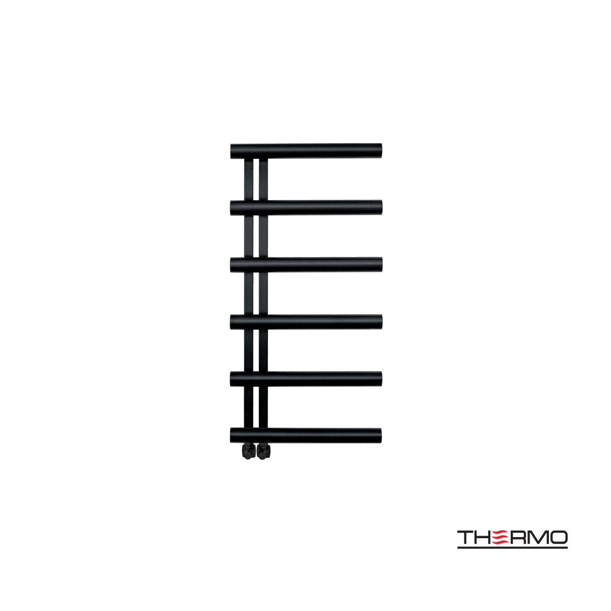 Θερμαινόμενη Πετσετοκρεμάστρα μπάνιου Inox ACCENT 100x50 Silk Black