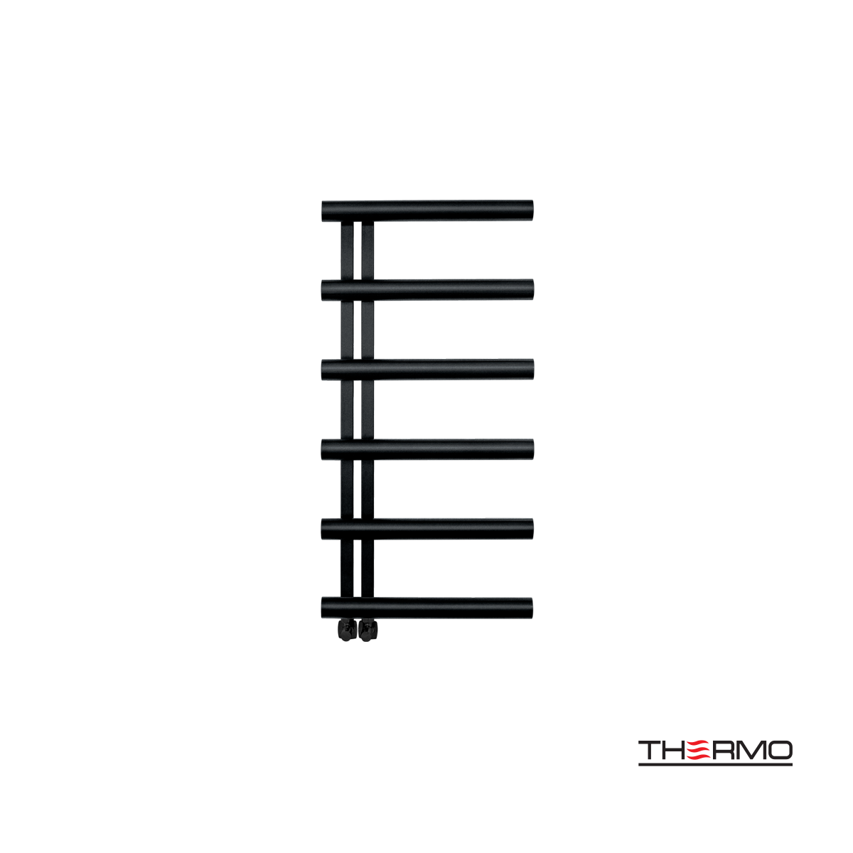 Θερμαινόμενη Πετσετοκρεμάστρα μπάνιου Inox ACCENT 100x50 Silk Black