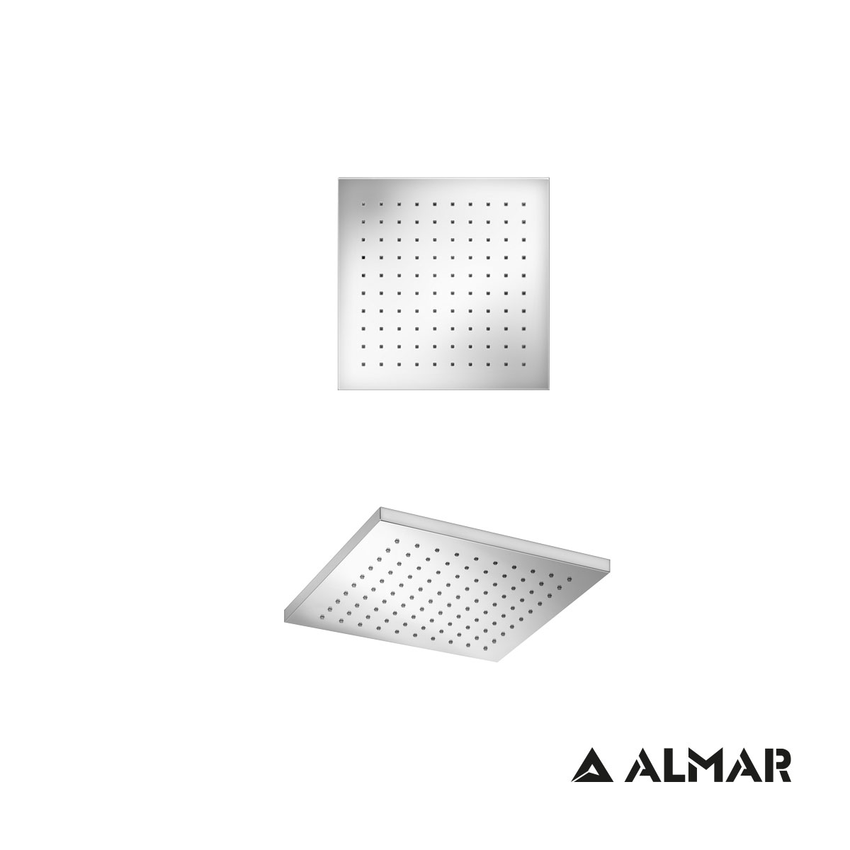 Κεφαλή Ντουζ Emotion 25x25 ABS, Almar Chrome