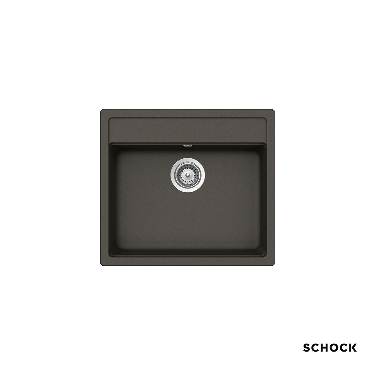 Νεροχύτης Κουζίνας Γρανίτη Manhattan 57x51 Schock Cristalite Asphalt Granite