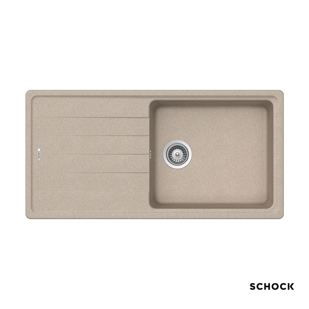 Νεροχύτης Κουζίνας Γρανίτη Element 100x50 Schock Cristalite Sabbia Granite