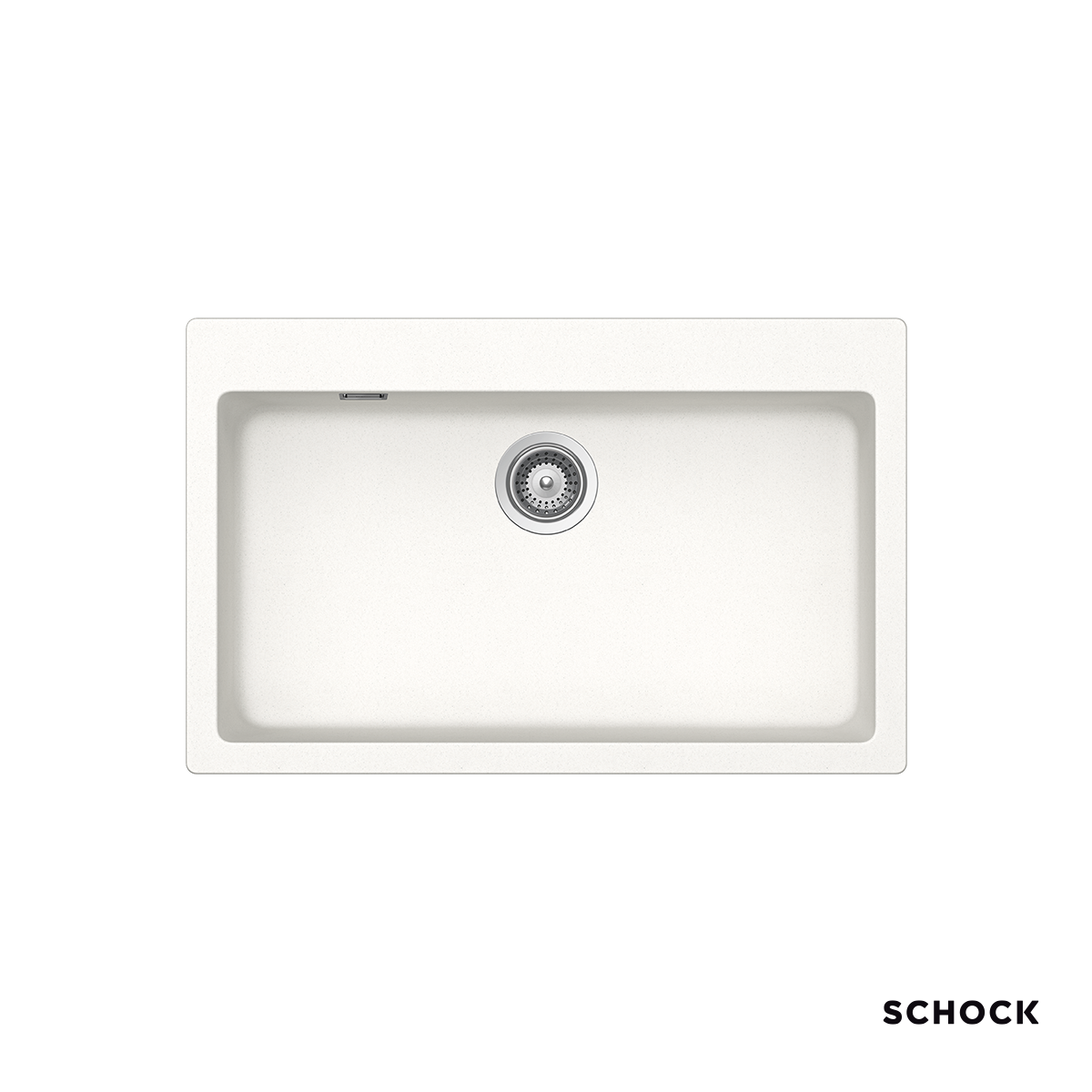 Νεροχύτης Κουζίνας Γρανίτη Manhattan 79x50 Schock Cristalite SuperWhite Granite