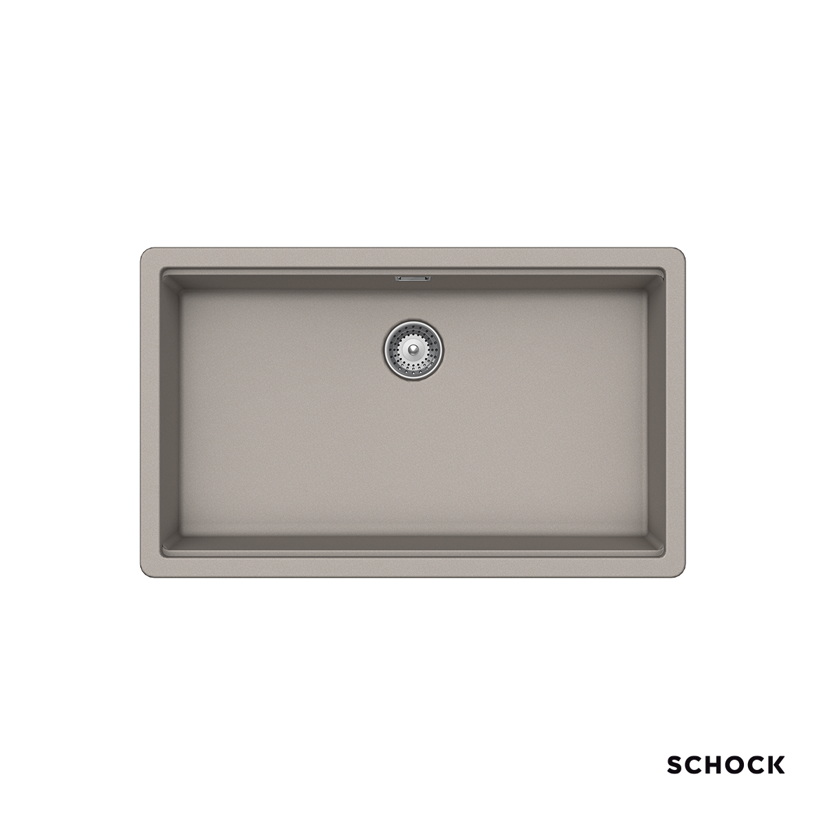 Νεροχύτης Κουζίνας Γρανίτη Manhattan Υποκαθήμενος 75x45,6 Schock Cristalite Concrete Granite