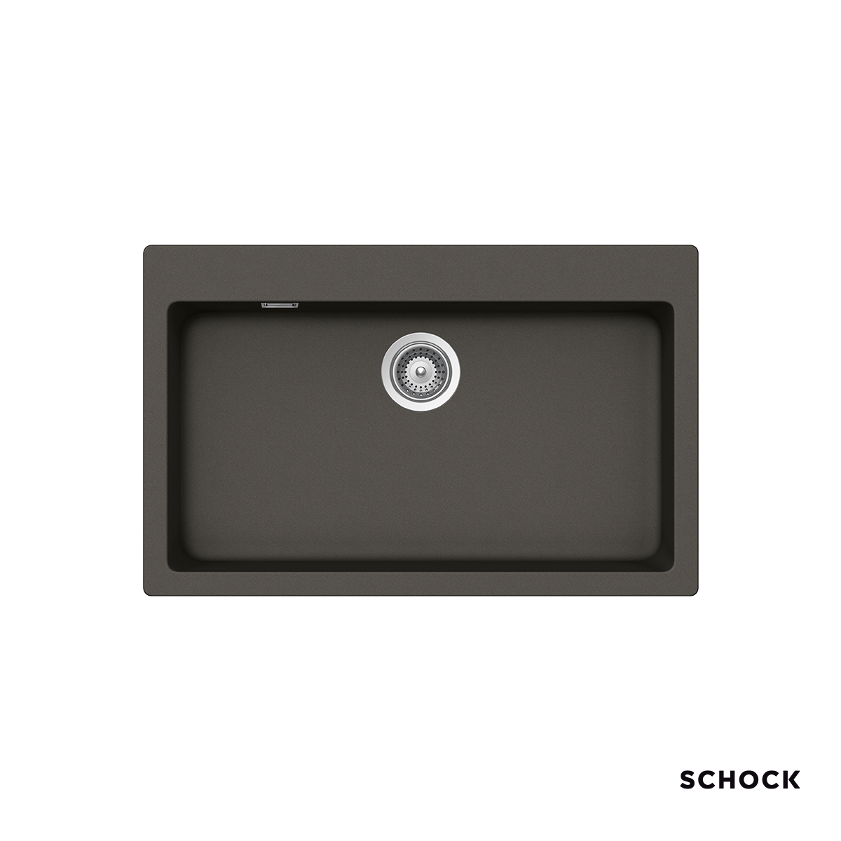 Νεροχύτης Κουζίνας Γρανίτη Manhattan 79x50 Schock Cristalite Asphalt Granite