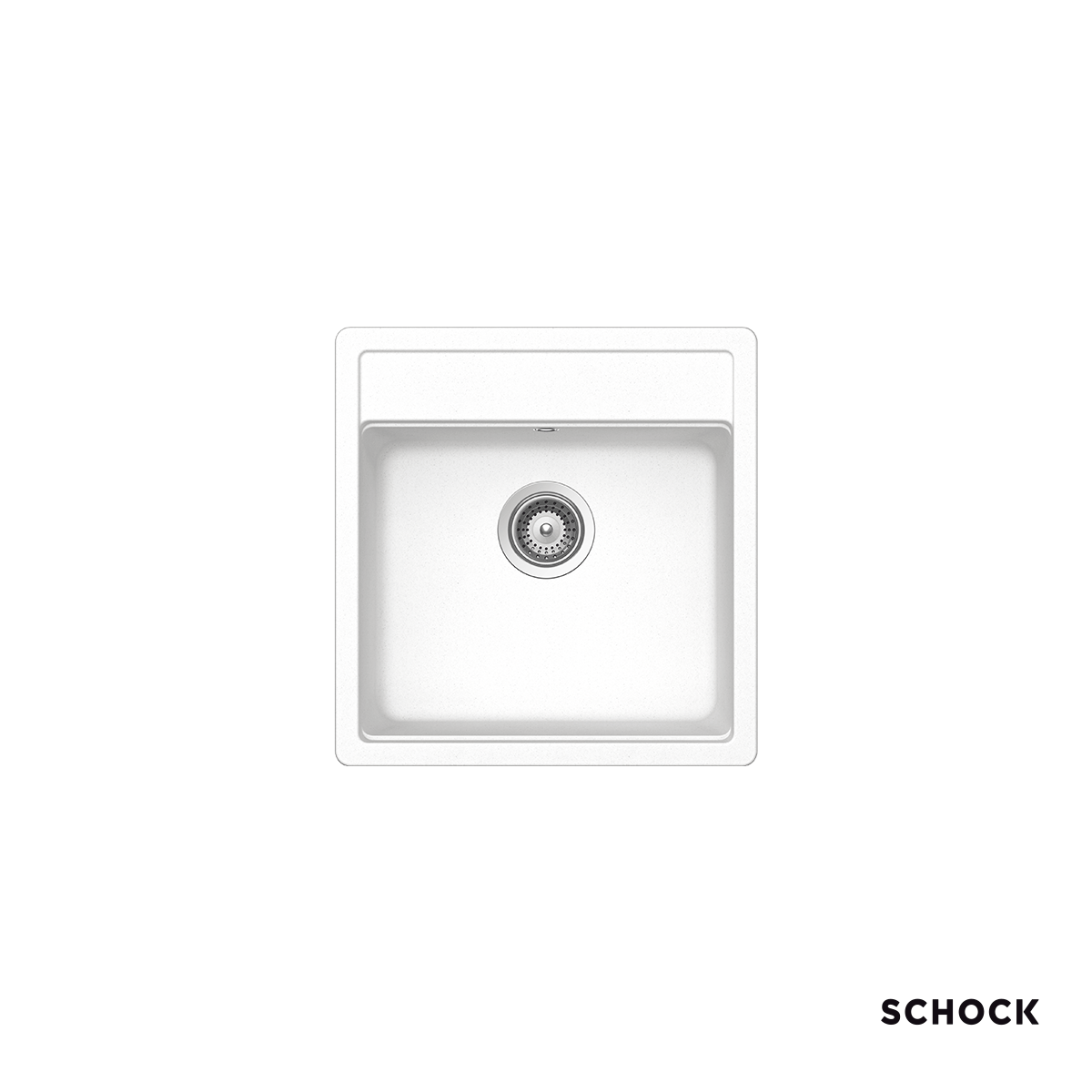 Νεροχύτης Κουζίνας Γρανίτη Manhattan 49x51 Schock Cristalite Super White Granite