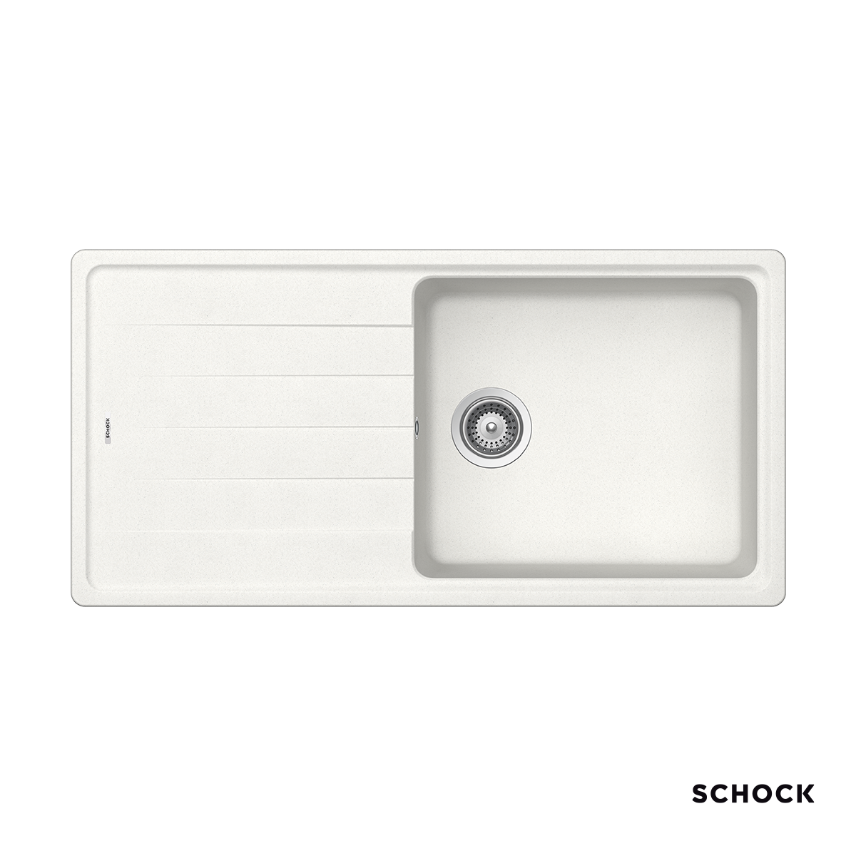 Νεροχύτης Κουζίνας Γρανίτη Element 100x50 Schock Cristalite SuperWhite Granite