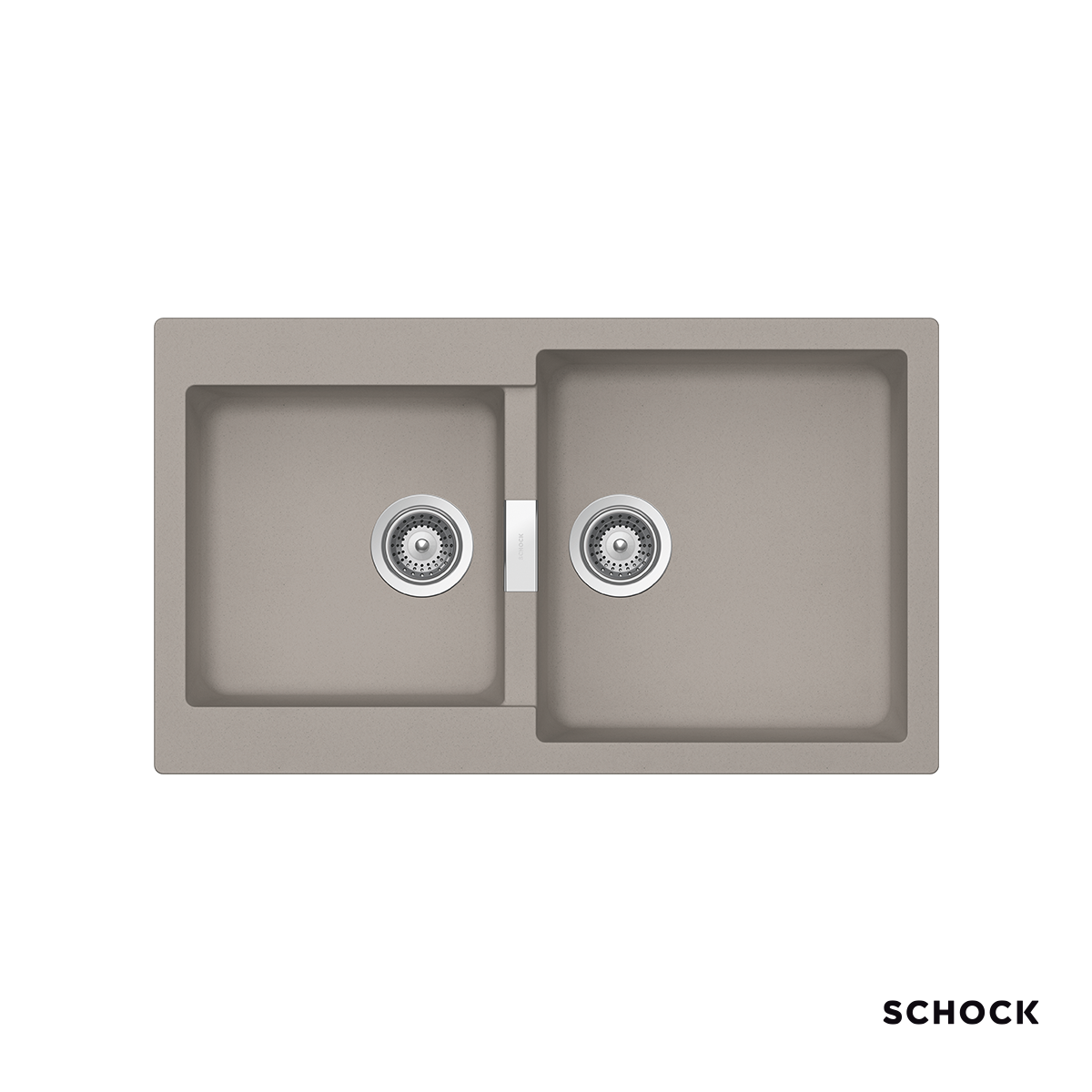 Νεροχύτης Κουζίνας Γρανίτη Manhattan 86x50 Schock Cristalite Concrete Granite