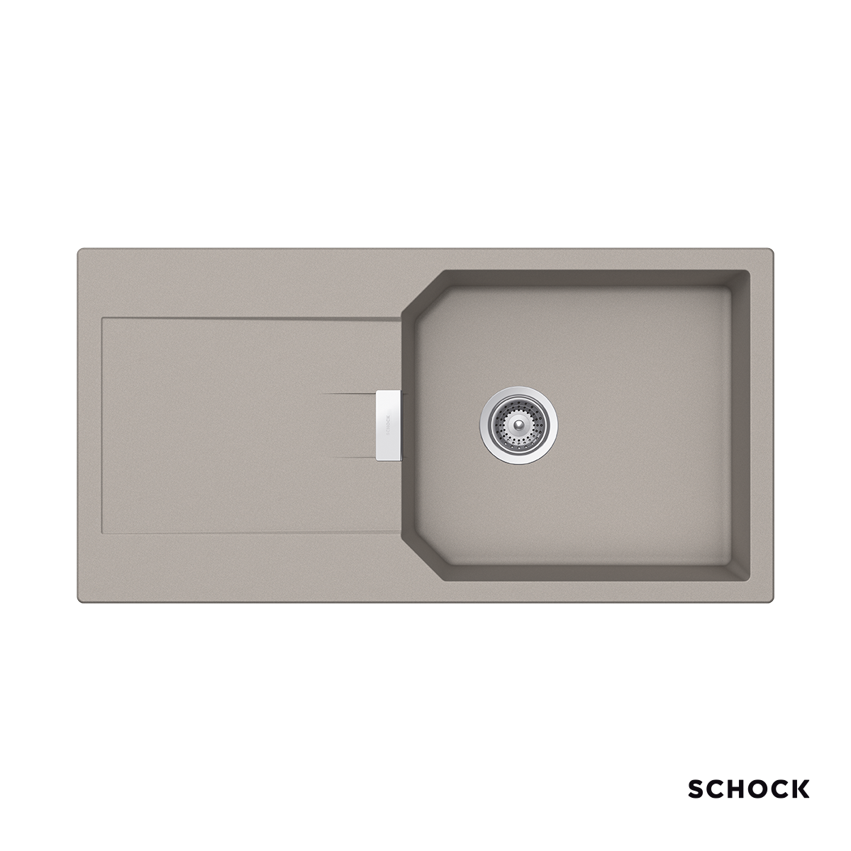 Νεροχύτης Κουζίνας Γρανίτη Manhattan 100x51 Schock Cristalite Concrete Granite