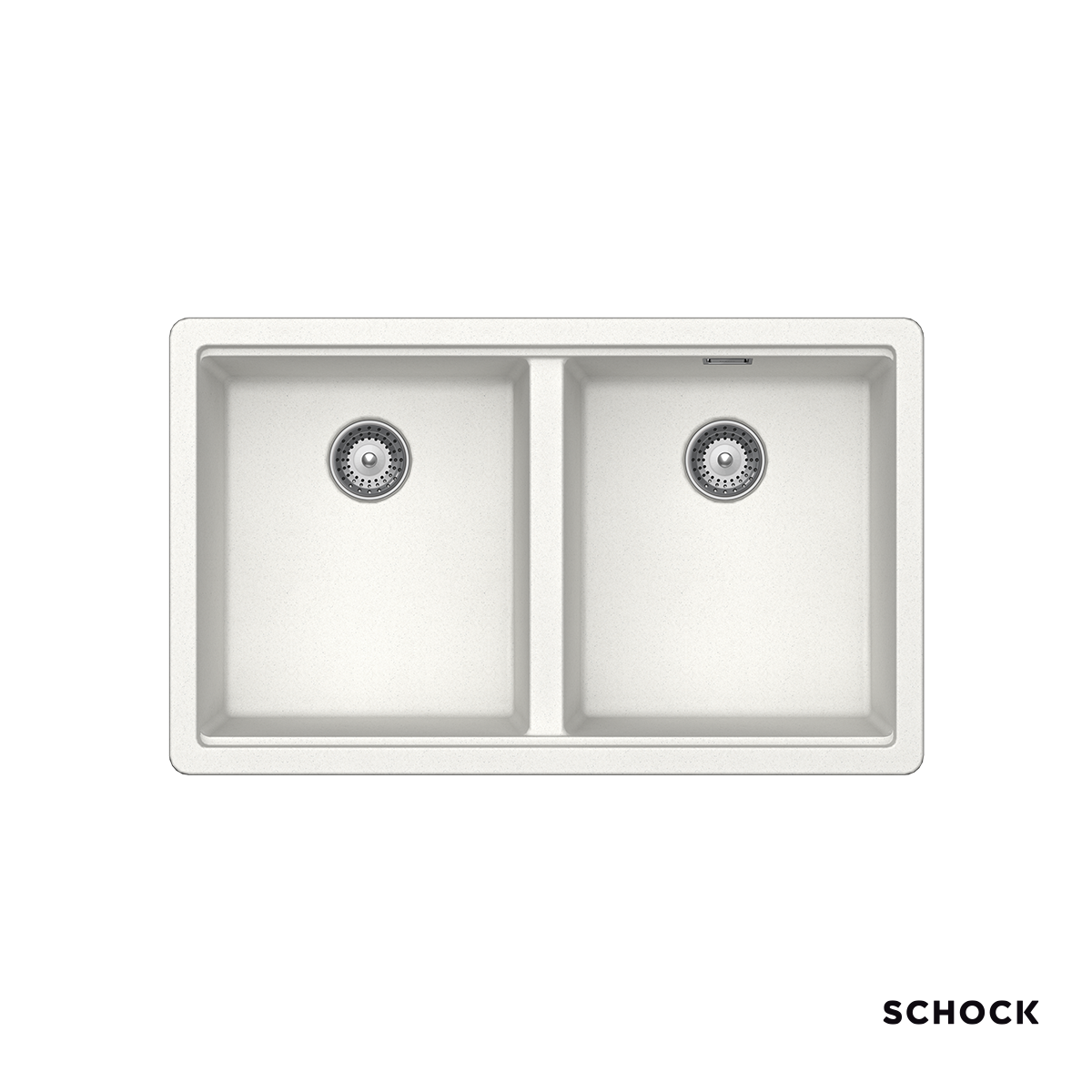 Νεροχύτης Κουζίνας Γρανίτη Manhattan Υποκαθήμενος 75x45,6 Schock Cristalite SuperWhite Granite