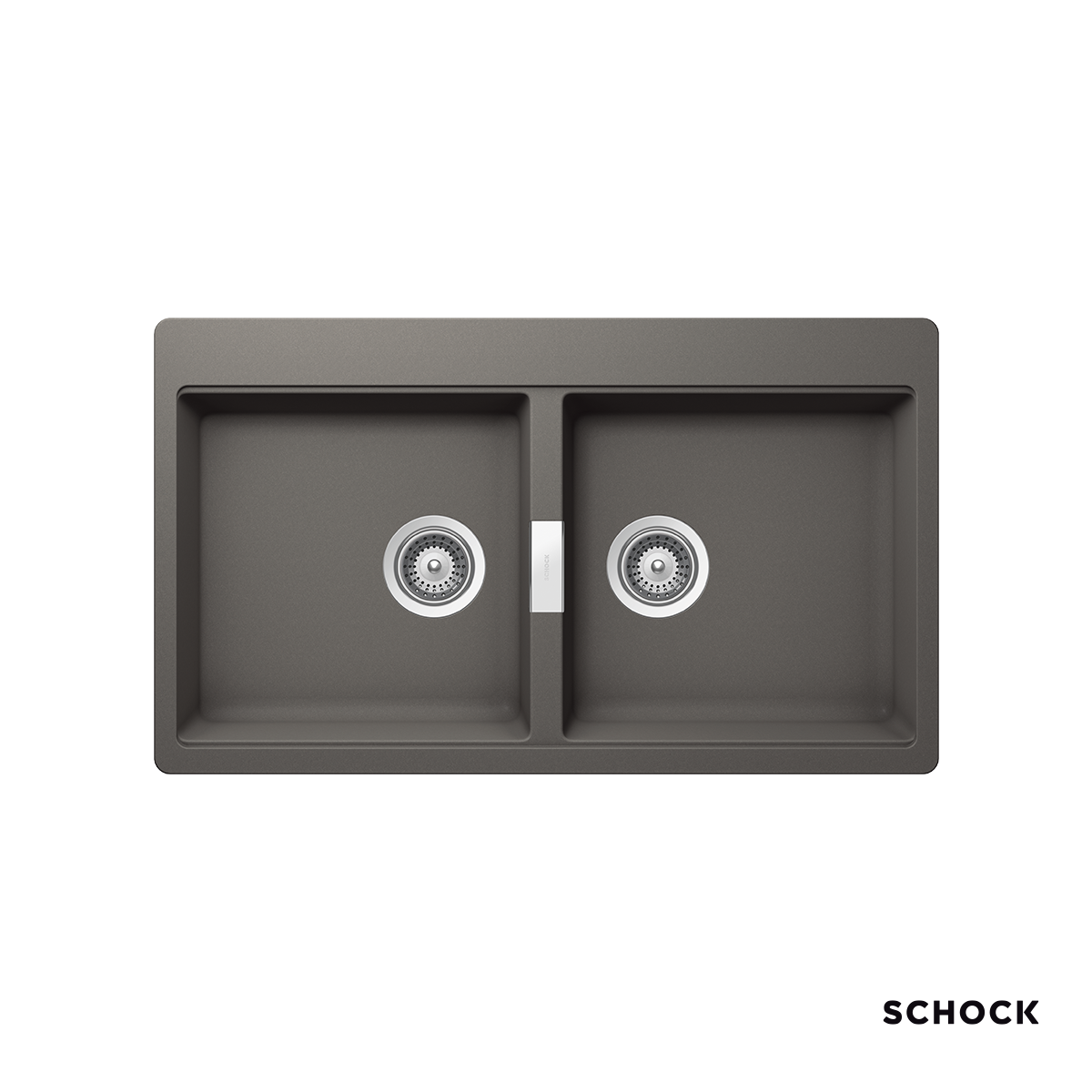 Νεροχύτης Κουζίνας Γρανίτη Mono 86x50 Schock Cristadur Silverstone Granite