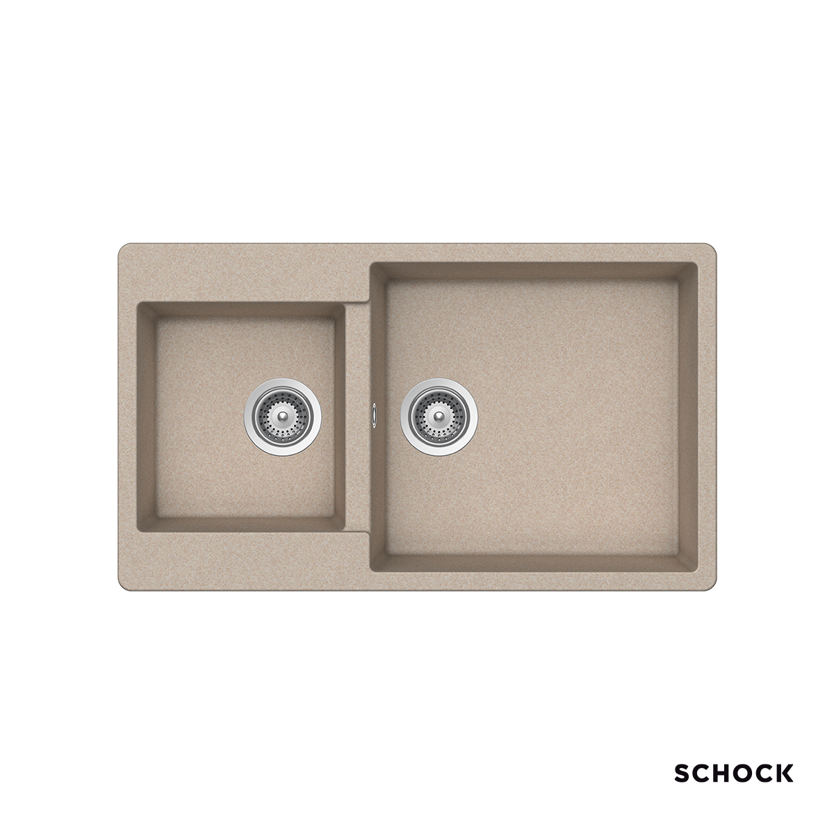 Νεροχύτης Κουζίνας Γρανίτη Element 86x50 Schock Cristalite Sabbia Granite