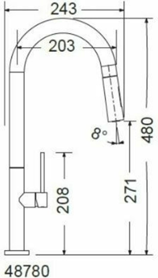 Armando Vicario Tozo 48780-1442 SilverStone Μπαταρία Κουζίνας με ντους