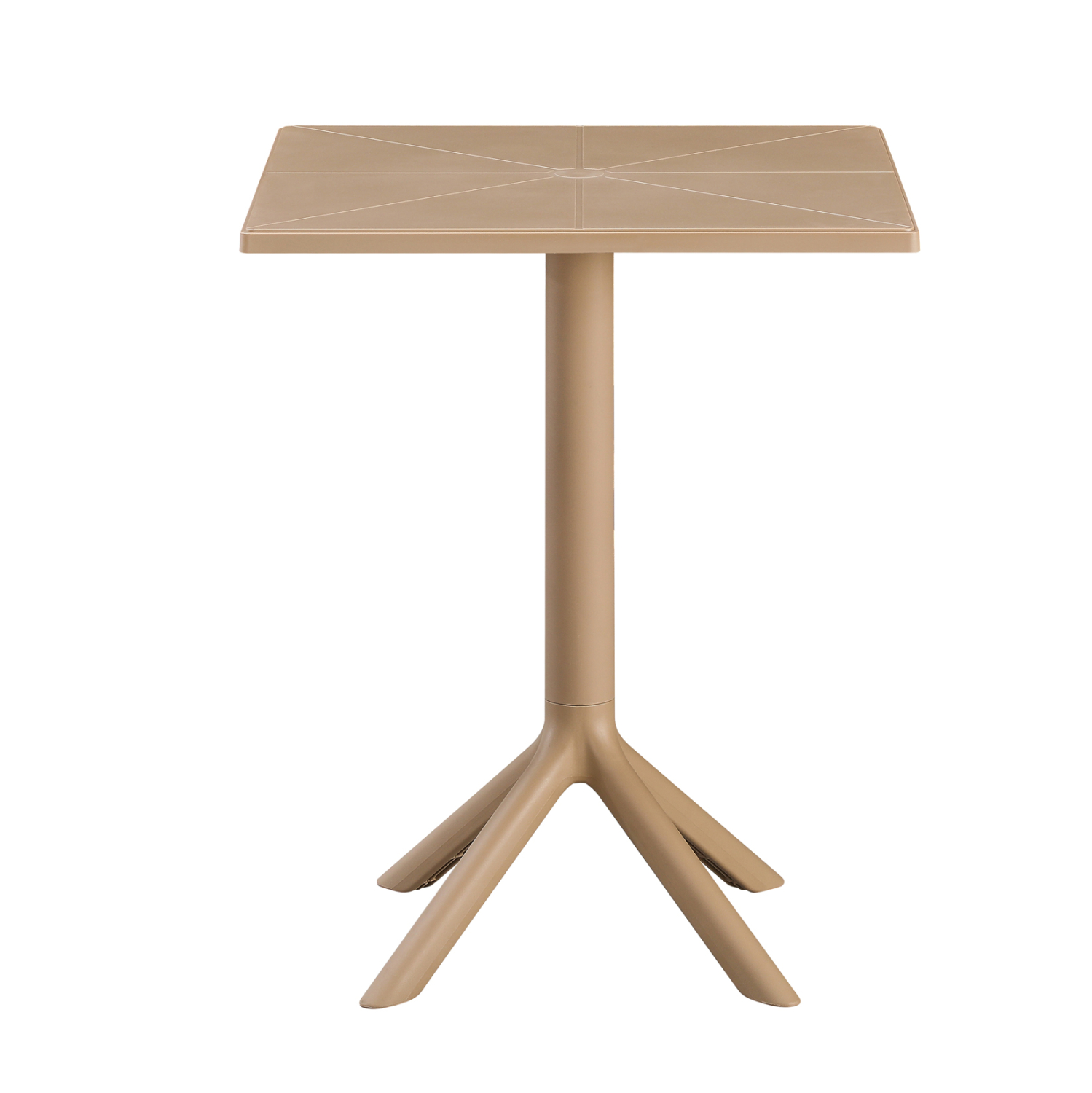 ΤΡΑΠΕΖΙ ΠΟΛΥΠΡΟΠΥΛΕΝΙΟΥ ΤΕΤΡΑΓΩΝΟ TERRIN HM6125.14 ΚΑΠΟΥΤΣΙΝΟ 60x60x75Υεκ.