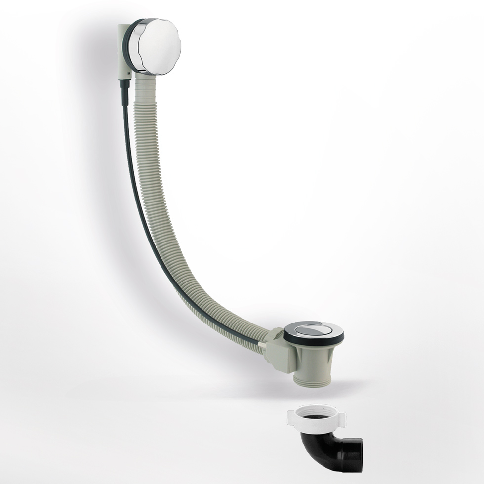 Αυτόματη βαλβίδα μπανιέρας Chrome