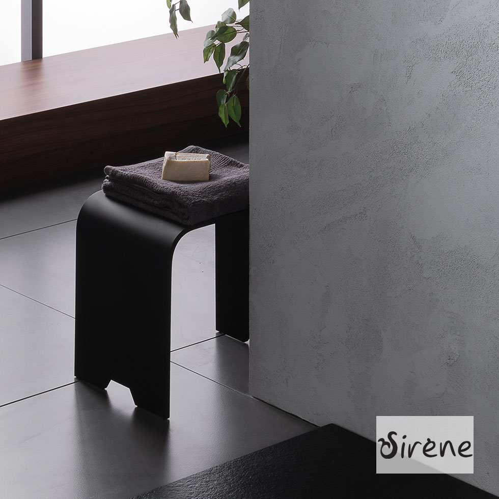 Κάθισμα Ντουζιέρας Design 38x38x31 Sirene Black Matt