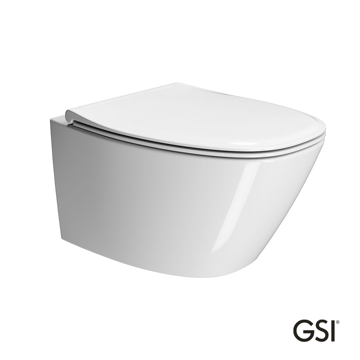 Λεκάνη Κρεμαστή MODO+/54 Swirlflush με κάλυμμα Slim Soft Close MS84C, GSI White