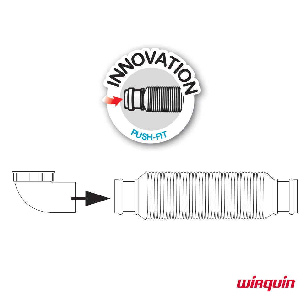 Σιφών Senzo 1 1/2'' για νεροχύτη White