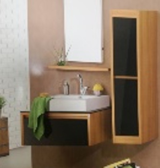 ΕΠΙΠΛΟ ΜΠΑΝΙΟΥ 90x201 εκ. ΧΩΡΙΣ ΝΙΠΤΗΡΑ OAK PEARL/BLACK -