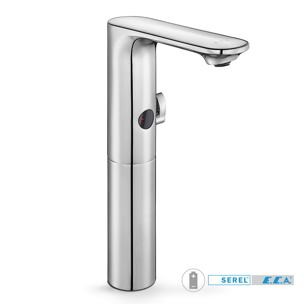 Μπαταρία Νιπτήρα Ηλεκτρονική (μπαταρίας λιθίου 6V) SEREL ECA Chrome