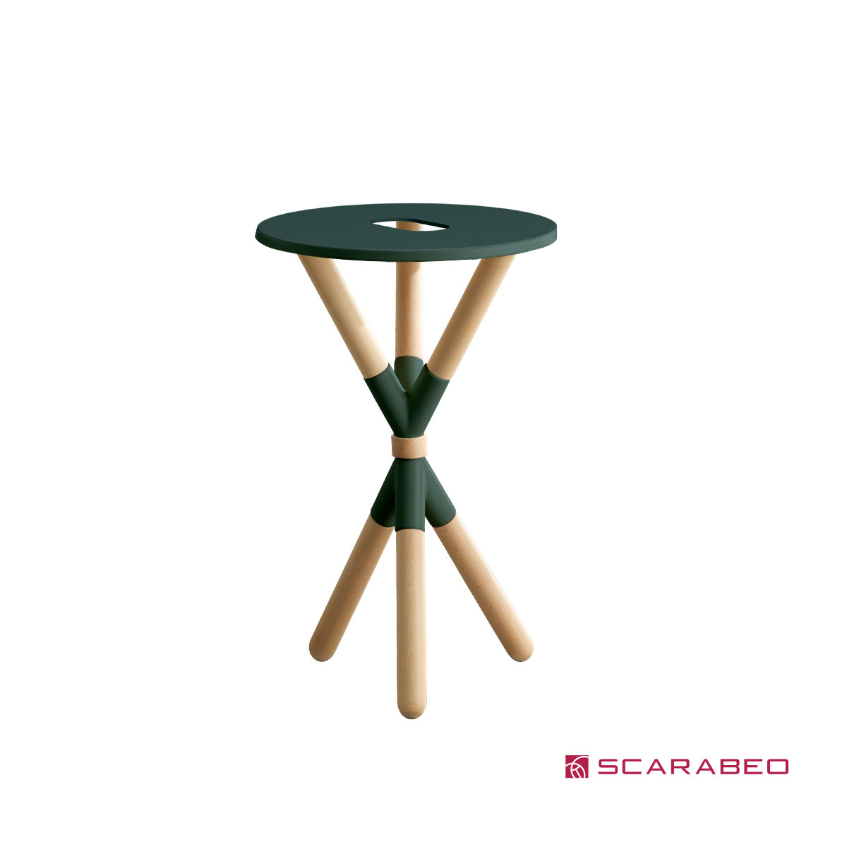 Έπιπλο μπάνιου Cross χωρίς οπή για μπαταρία πάγκου και νιπτήρα, Scarabeo Musk (verde)