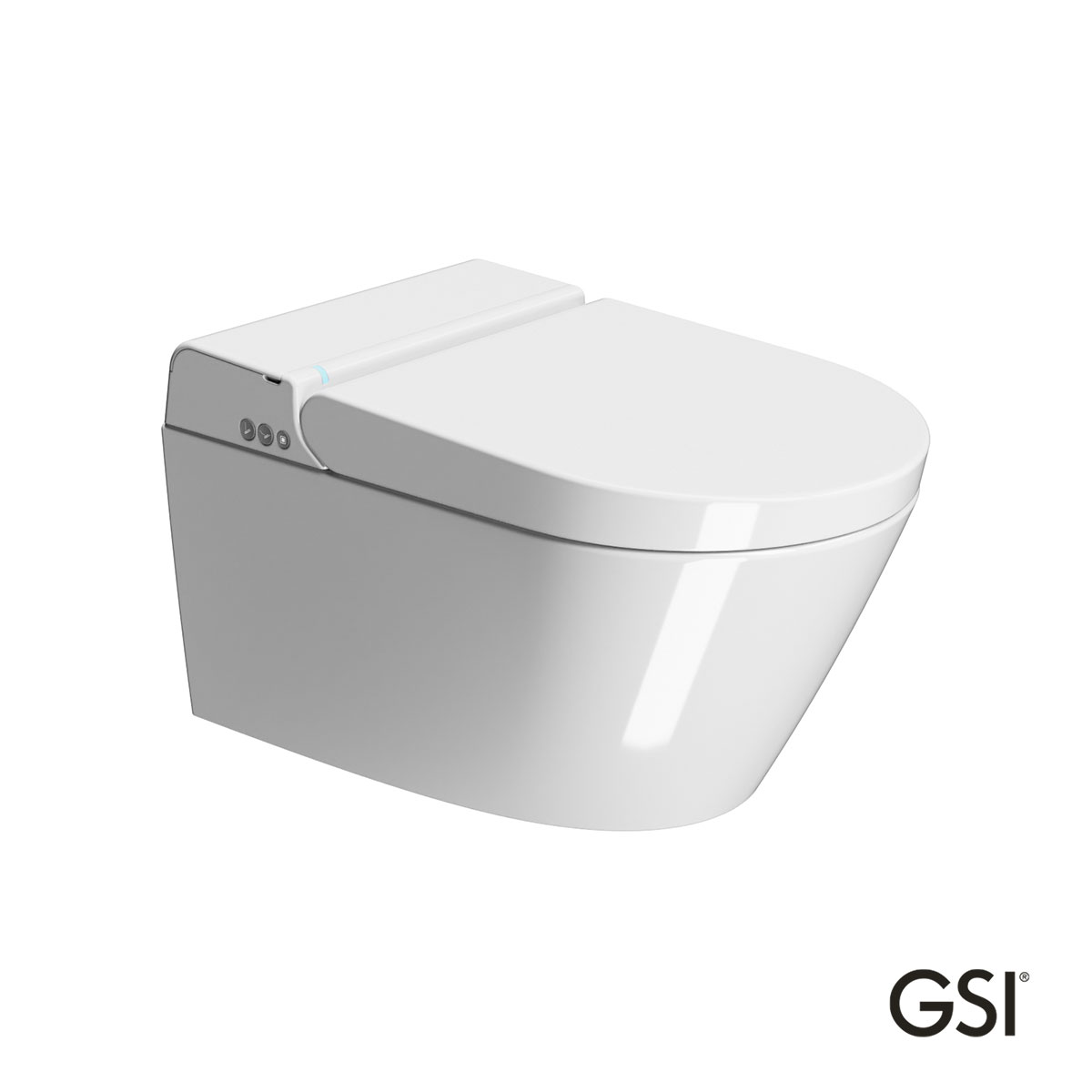 Λεκάνη Κρεμαστή PURA/59 Swirlflush με σύστημα ηλεκτρονικού μπιντέ, White GSI Ιταλίας