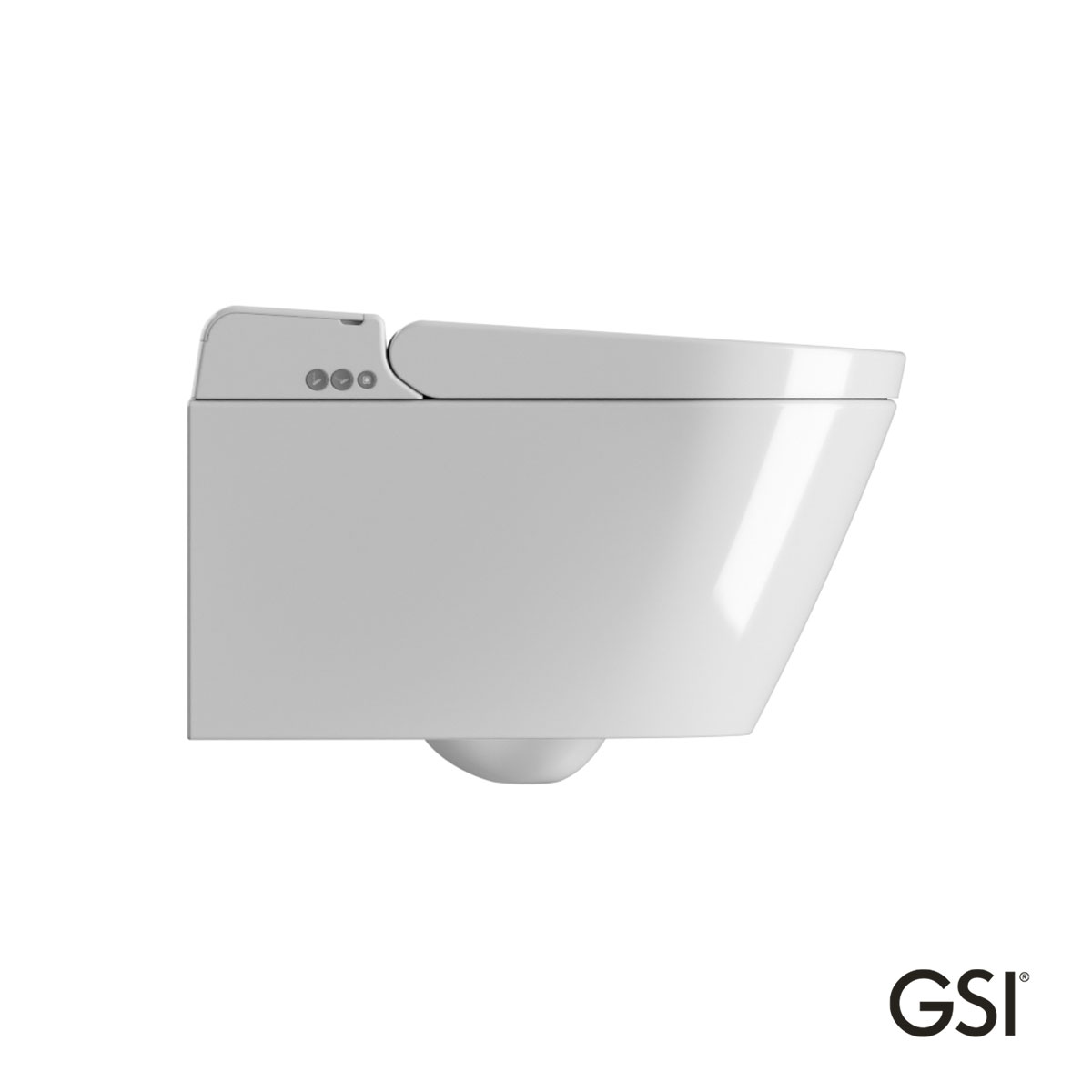 Λεκάνη Κρεμαστή PURA/59 Swirlflush με σύστημα ηλεκτρονικού μπιντέ, White GSI Ιταλίας