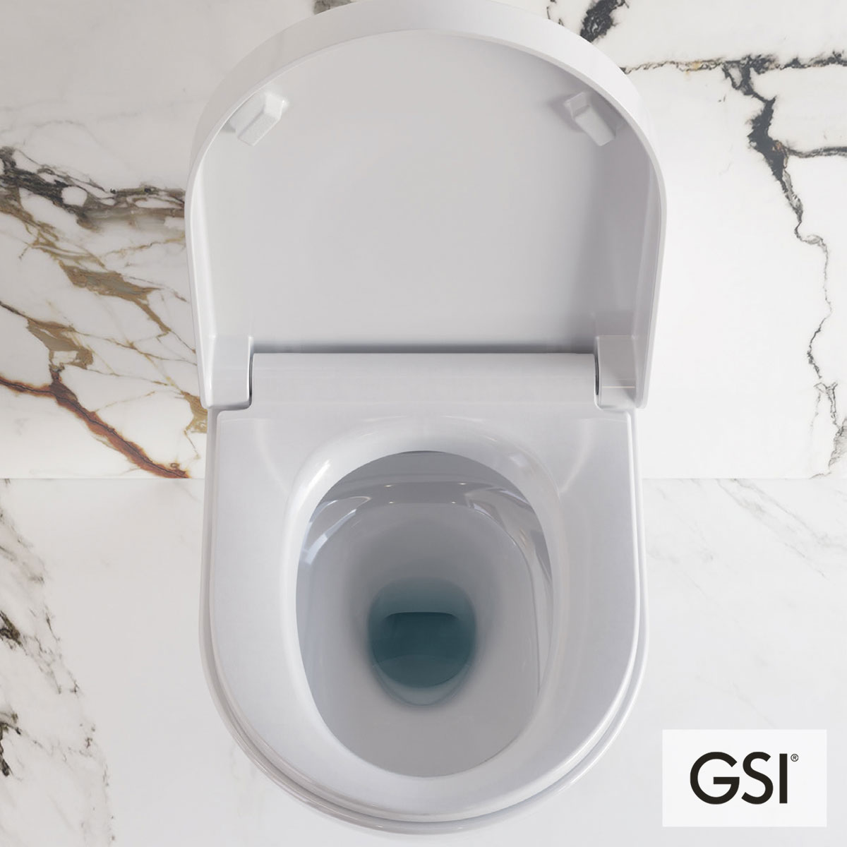 Λεκάνη Κρεμαστή PURA/59 Swirlflush με σύστημα ηλεκτρονικού μπιντέ, White GSI Ιταλίας