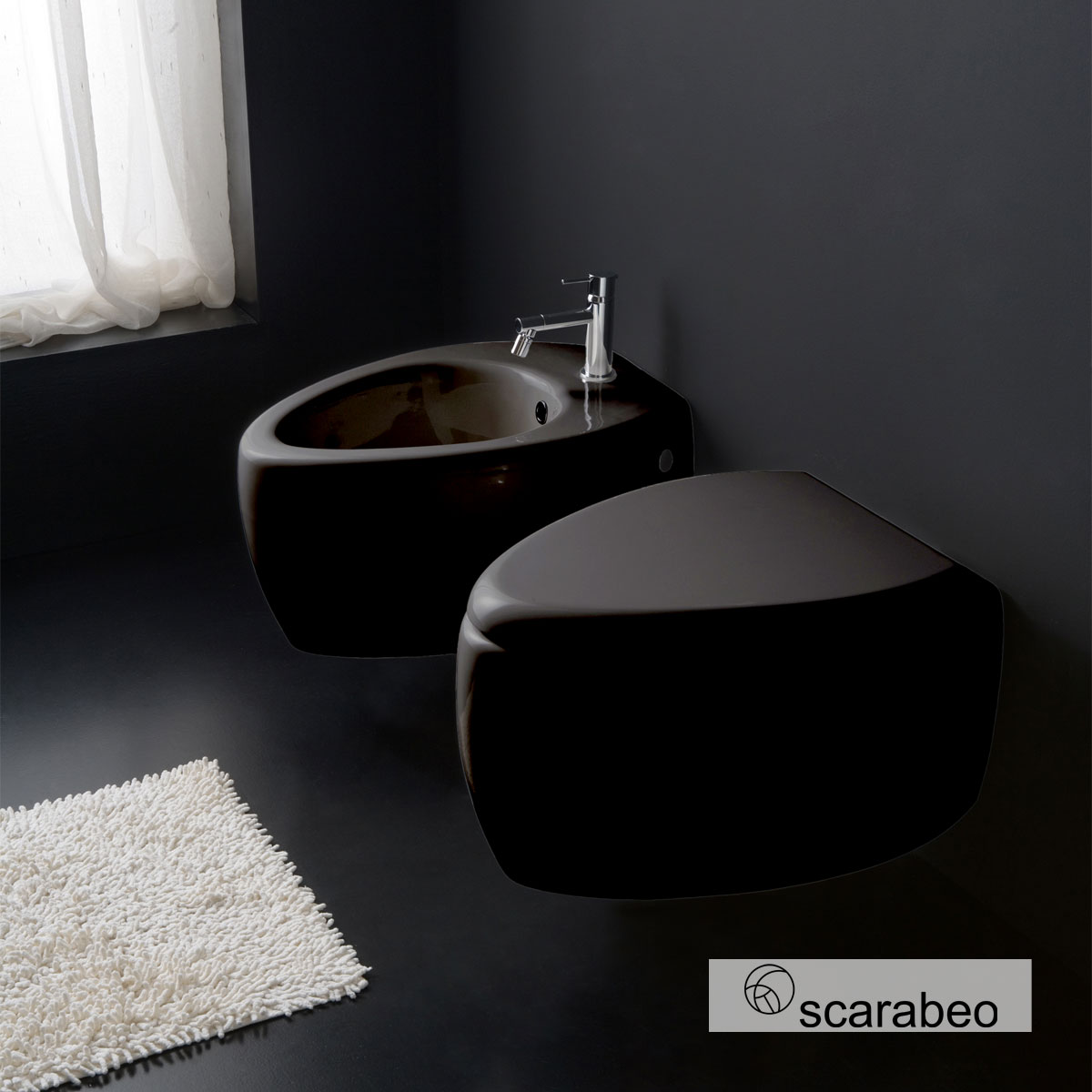 ΚΡΕΜΑΣΤΗ ΛΕΚΑΝΗ MOAI SCARABEO LAVA (ANTRACITE)