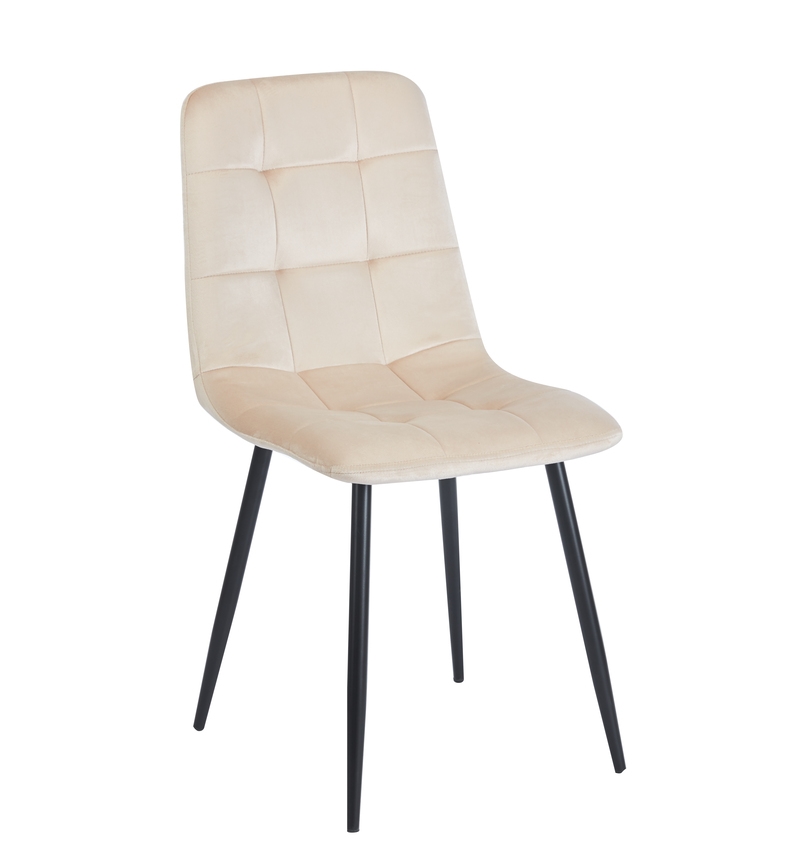 OSCAR BEIGE VELVET ΥΦΑΣΜΑ ΚΑΡΕΚΛΑ ΜΕΤΑΛΛΙΚΗ 43Χ51Χ50-90εκ.