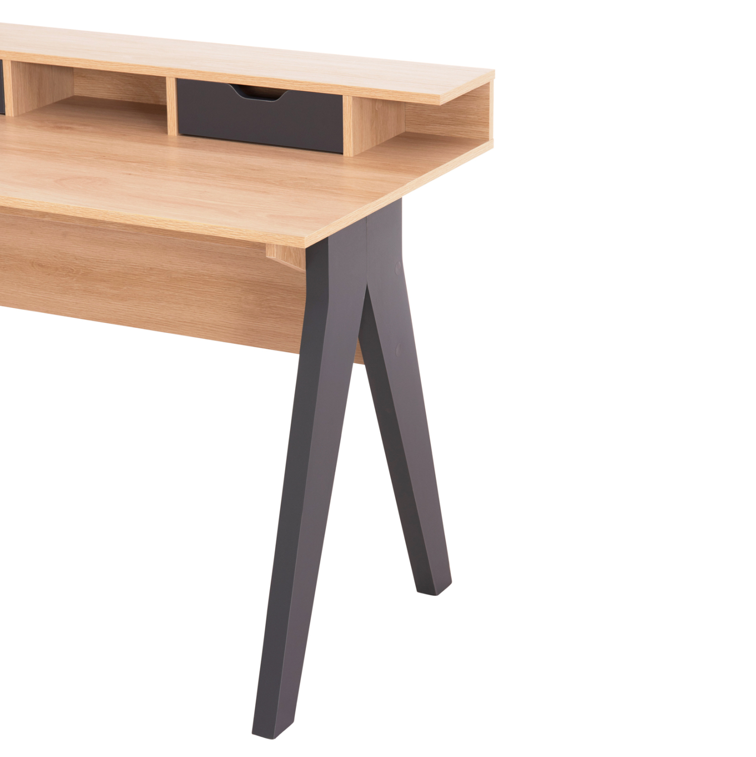 ΓΡΑΦΕΙΟ REXIN HM18290 ΜΕΛΑΜΙΝΗ ΣΕ SONAMA-ΓΚΡΙ 120x19-59x75-85,5ΥΥεκ.