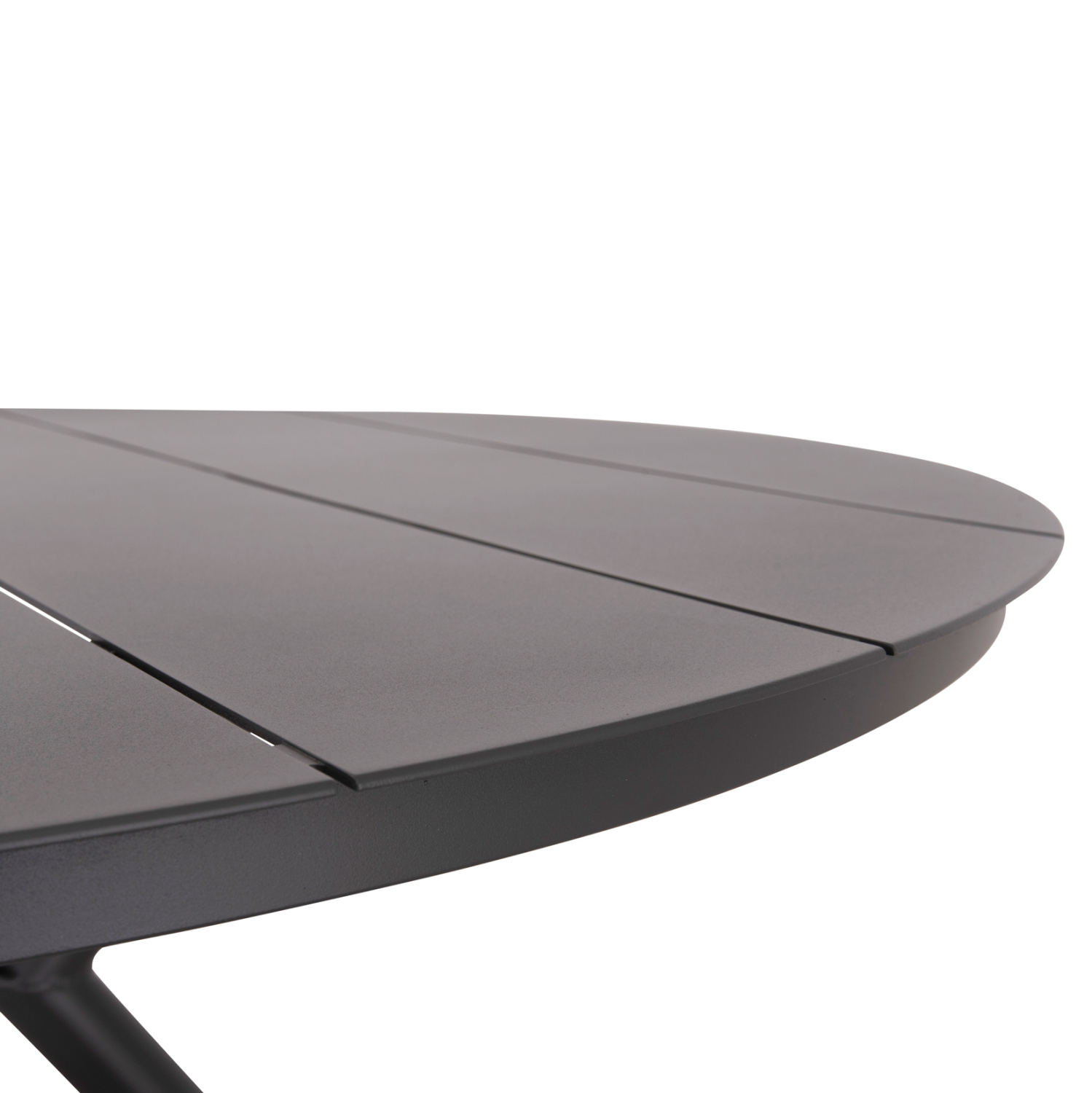 ΤΡΑΠΕΖΙ ΑΛΟΥΜΙΝΙΟΥ ΣΤΡΟΓΓΥΛΟ HIGER HM6290.01 ΓΚΡΙ Φ126x74Υεκ.