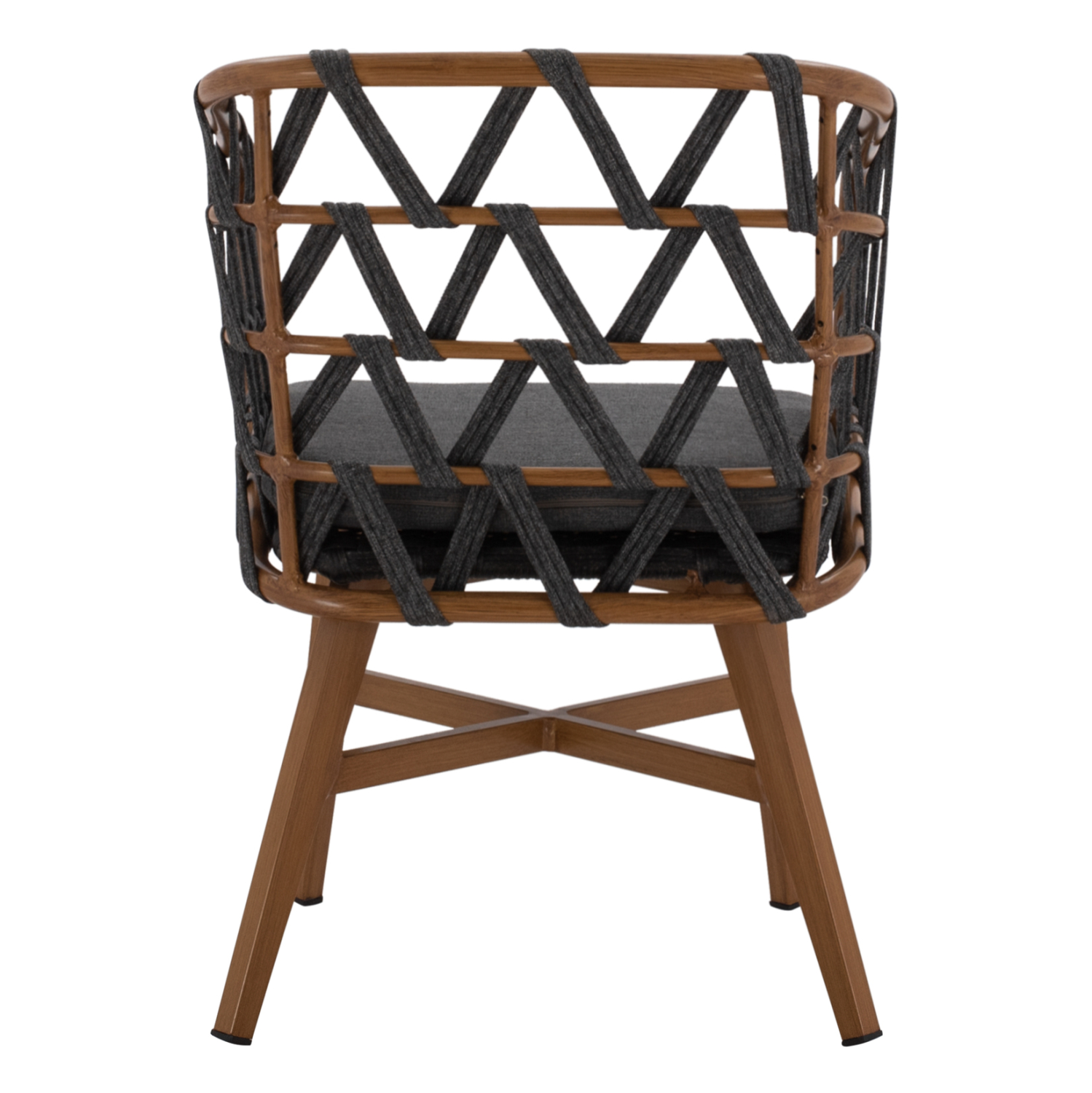 ΠΟΛΥΘΡΟΝΑ ΑΛΟΥΜΙΝΙΟΥ RICKO HM5782.11 ΚΑΦΕ ΣΚΕΛΕΤΟΣ-ΓΚΡΙ ΚΟΡΔΟΝΙ 58x59x78Υ εκ.