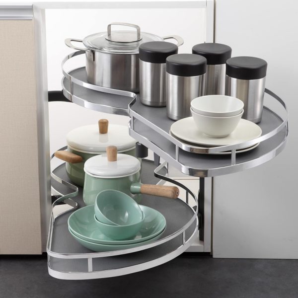 ΓΩΝΙΑΚΟ ΚΑΛΑΘΙ “ΦΑΣΟΛΙ: ΔΕΞΙ Κ1000mm ΜΕ ΦΡΕΝΟ ΧΡΩΜΙΟ/ΓΚΡΙ ΓΙΑ ΠΟΡΤΑ 500mm 925x370x565mm για max 30kgr